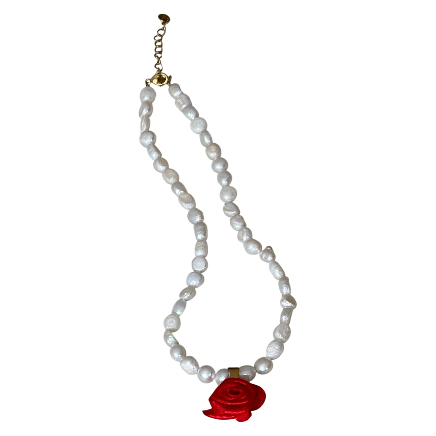 Petit Moments Rosette Pearl Necklace