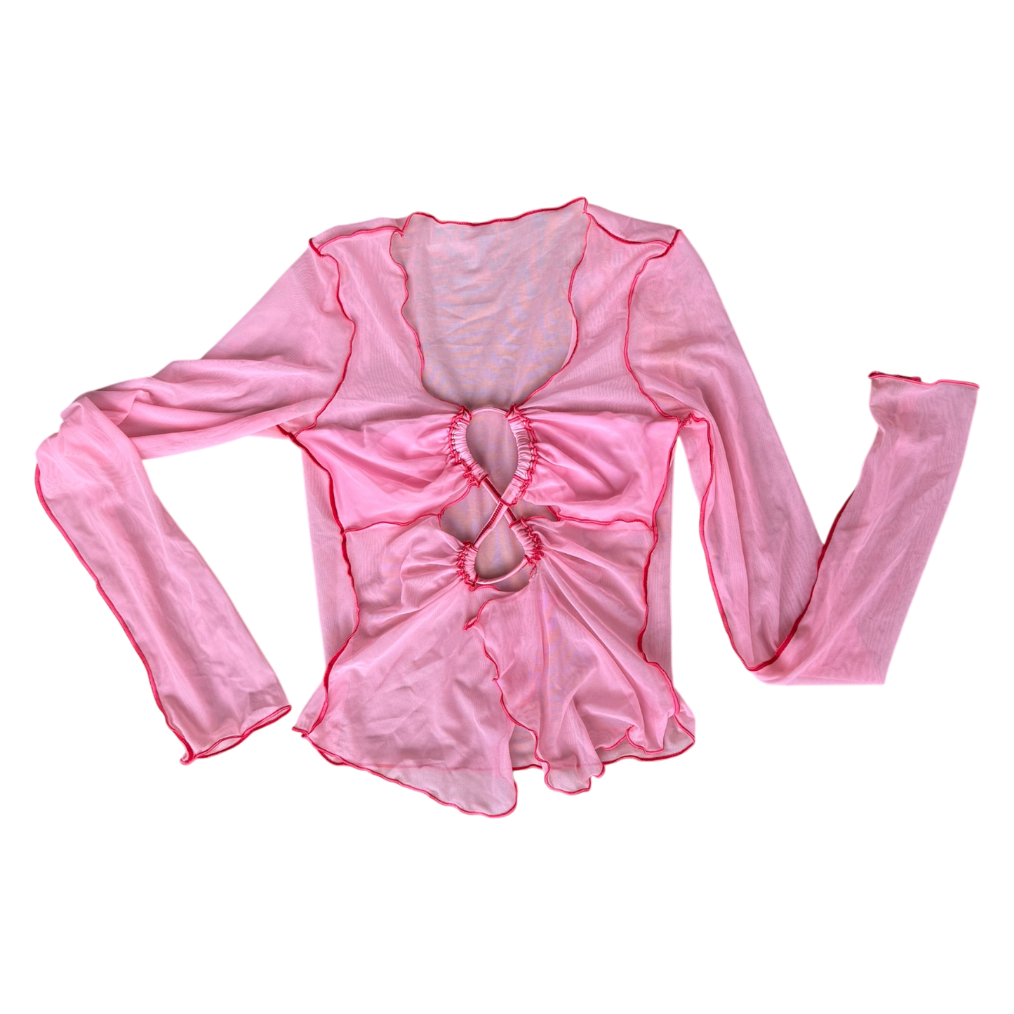Emrld Strawberry Fantasy Top with Lettuce Edge
