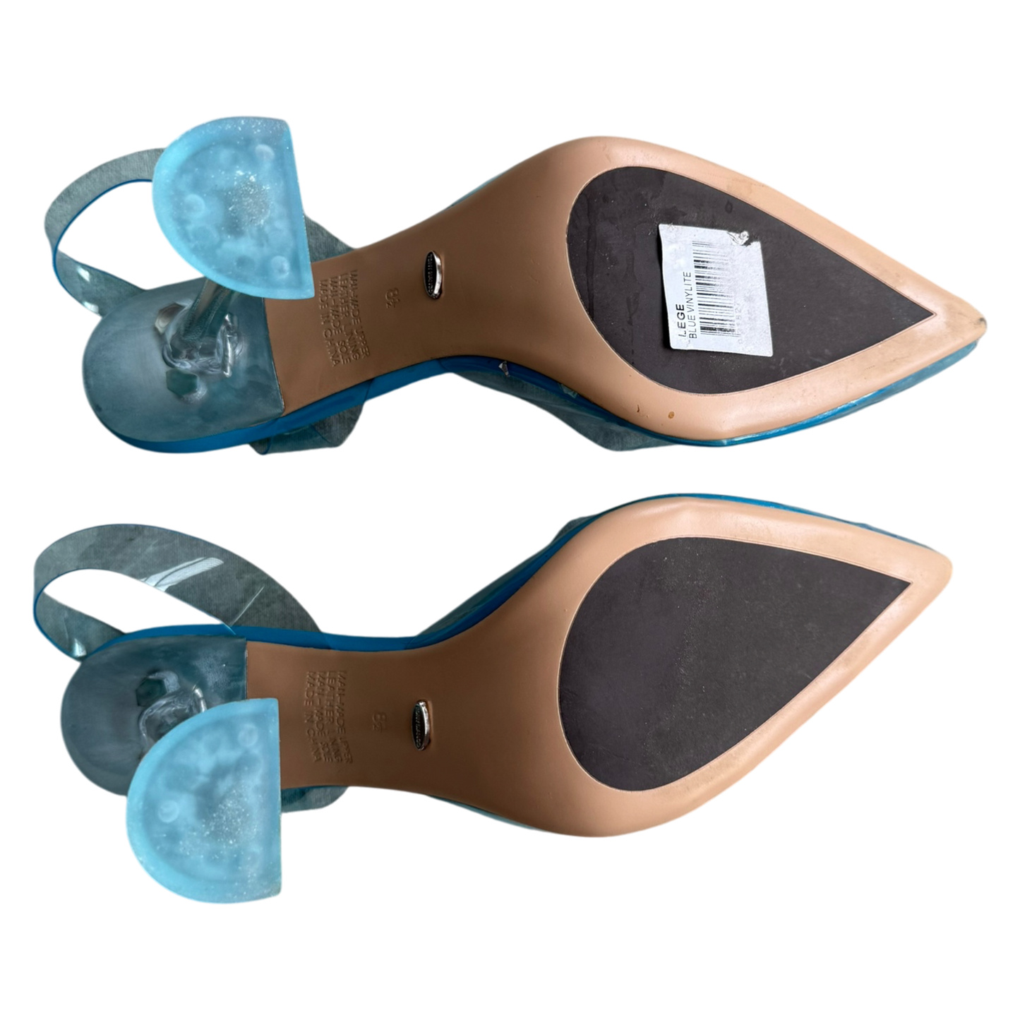 Tony Bianco Lege Heel in Blue Vinylite