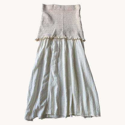 Zara Combined Knit Skirt & Ruffled Cardigan Set