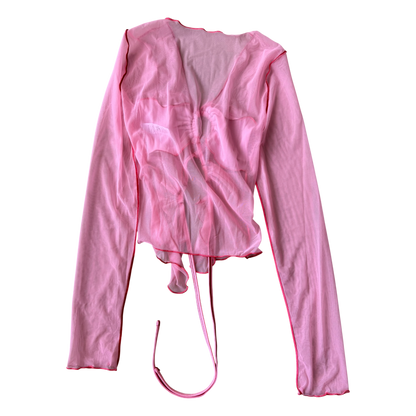 Emrld Strawberry Fantasy Top with Lettuce Edge