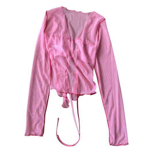 Emrld Strawberry Fantasy Top with Lettuce Edge