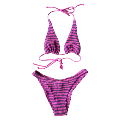 Bond-Eye Striped Bikini