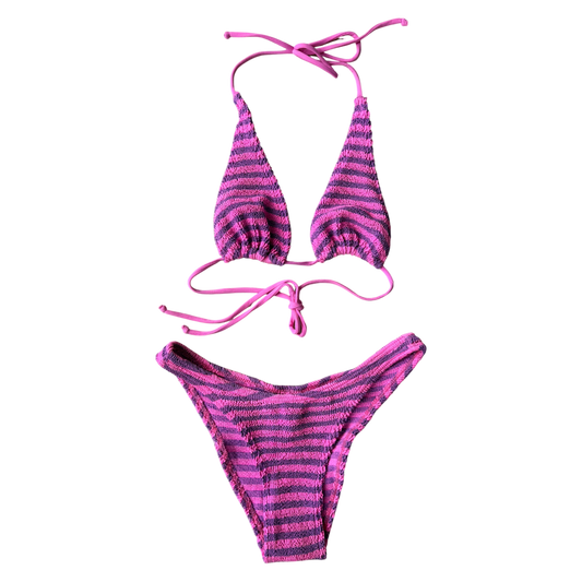 Bond-Eye Striped Bikini