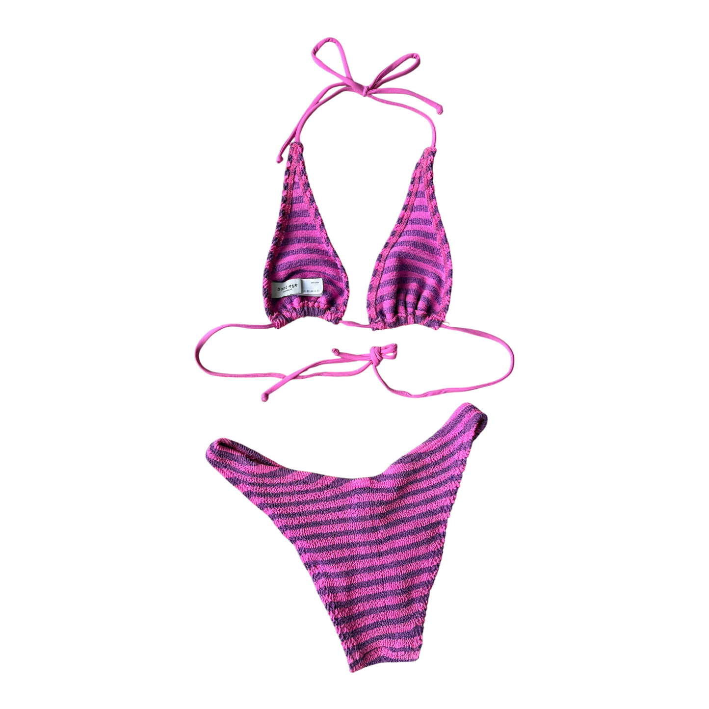 Bond-Eye Striped Bikini