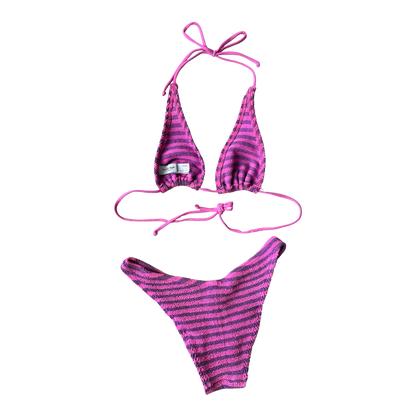 Bond-Eye Striped Bikini