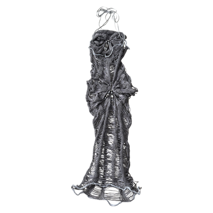 Ella Mia Silver Mini Ladder Dress