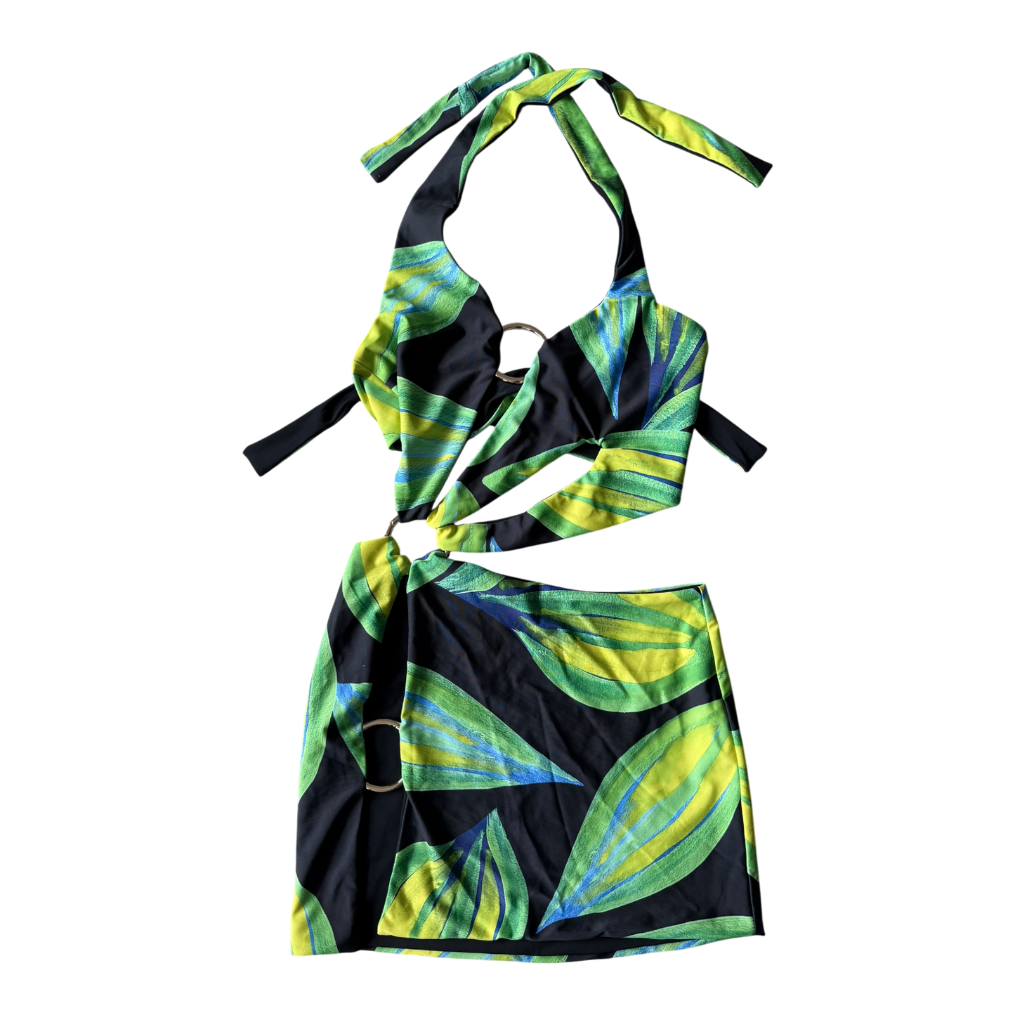 Louisa Ballou Yellow & Blue Sex Wax Dress
