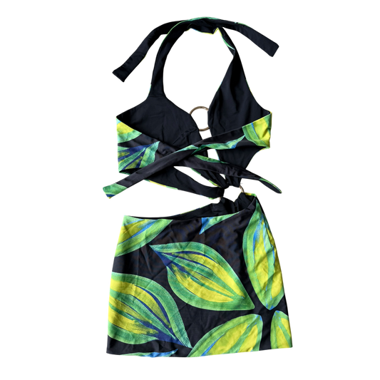 Louisa Ballou Yellow & Blue Sex Wax Dress